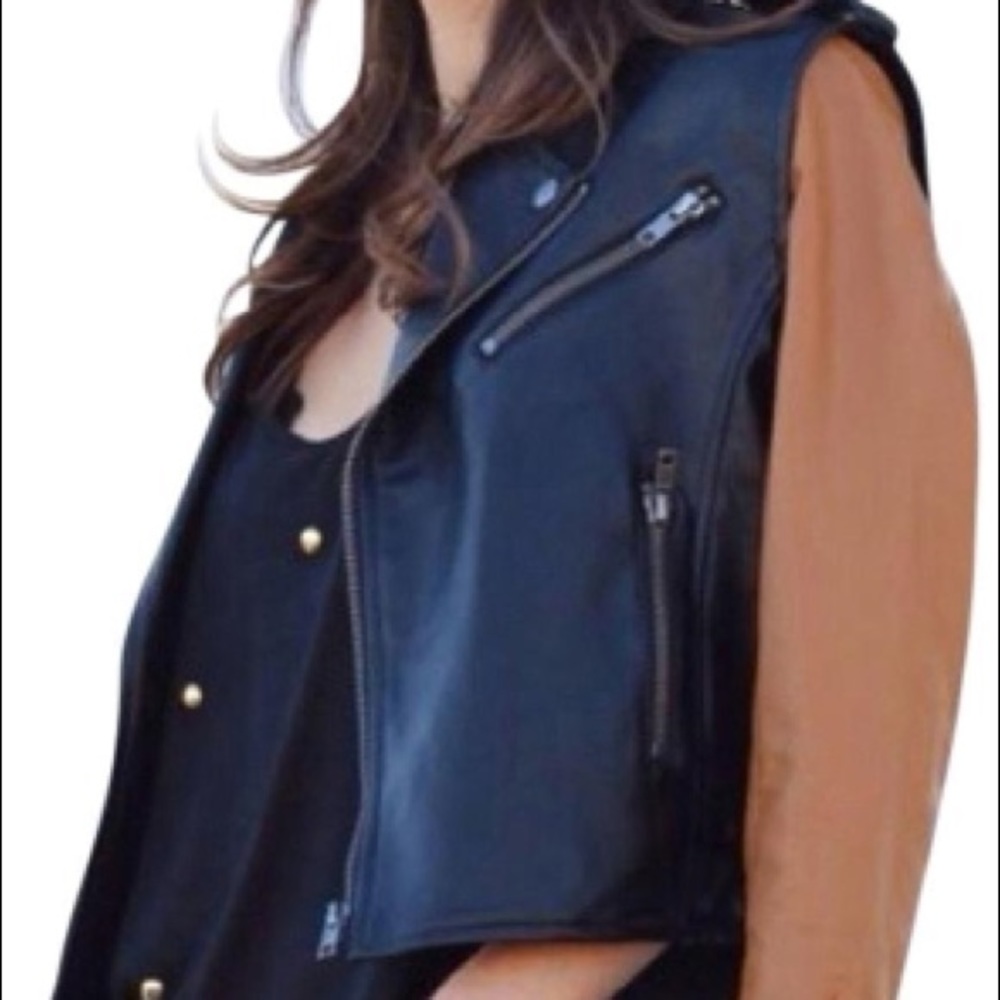 REVOLVE MOTO JACKET w/ removable sleeves